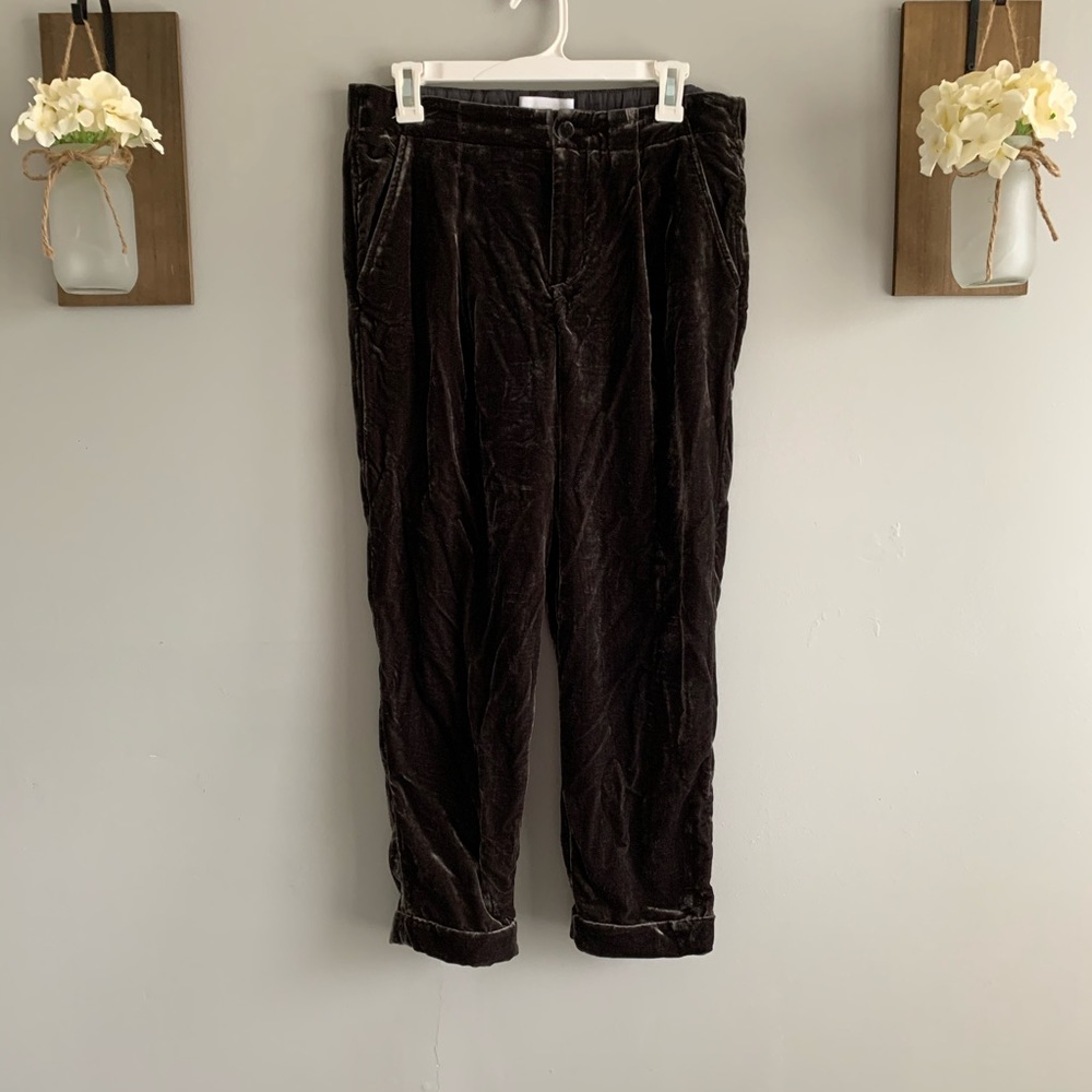 Anthropologie cuffed velvet trousers - Picture 5 of 8